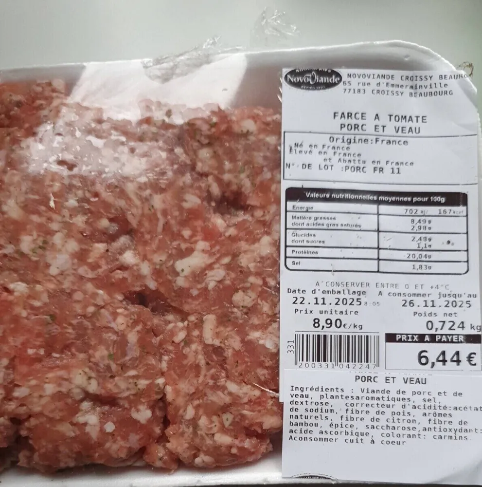 Farce à legume