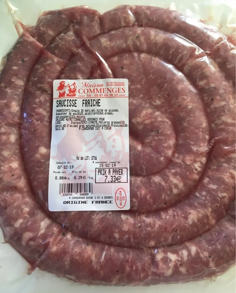 Saucisse fraîche