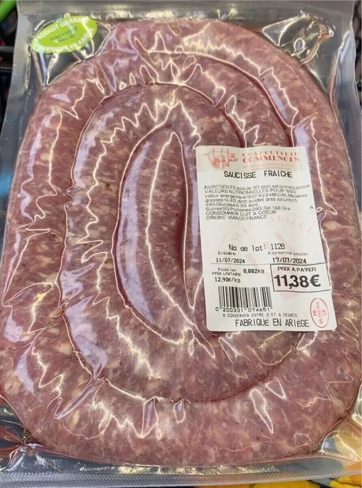 Saucisse fraîche