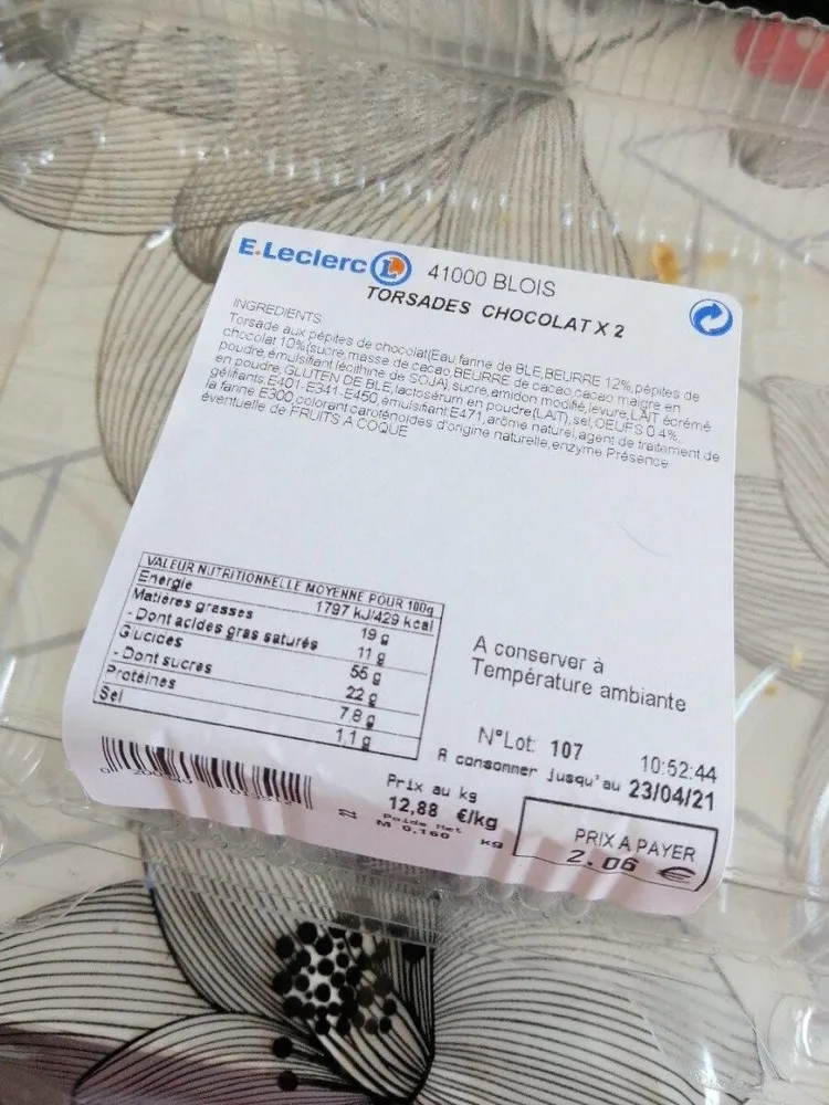 Torsadé chocolat