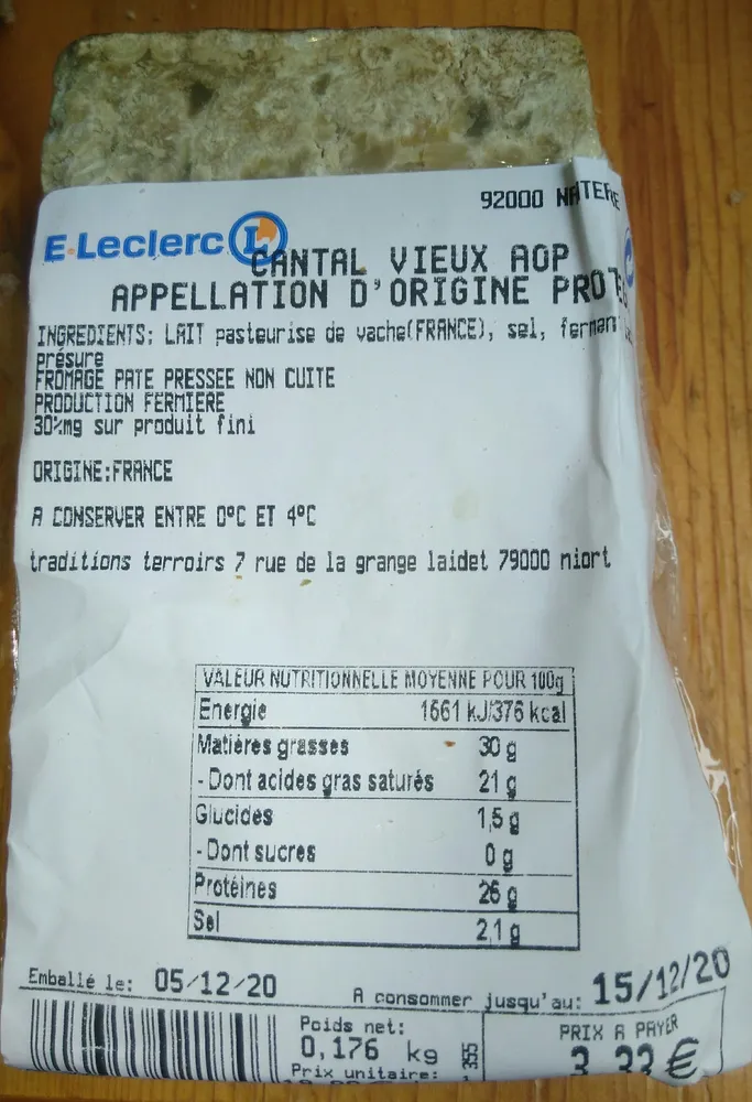 Cantal Vieux AOP