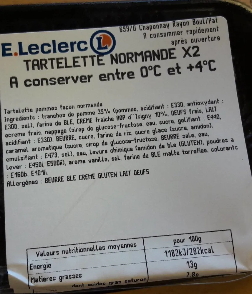 Tartelette Normande