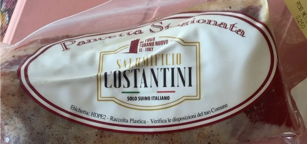 Pancetta stagionata senza glutine
