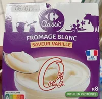Fromage blanc saveur vanille