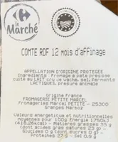Comté RDF 12 mois