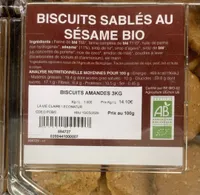 Biscuits sables au sesame