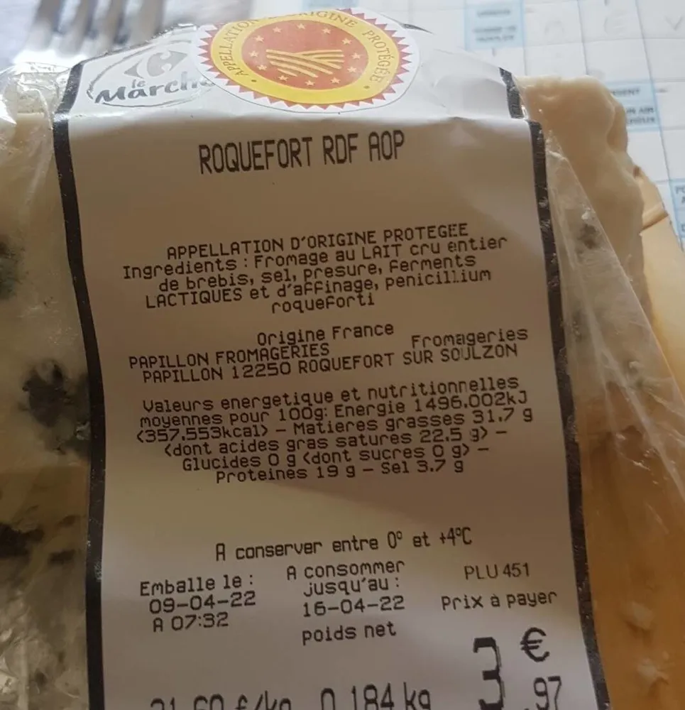 Roquefort edf aop