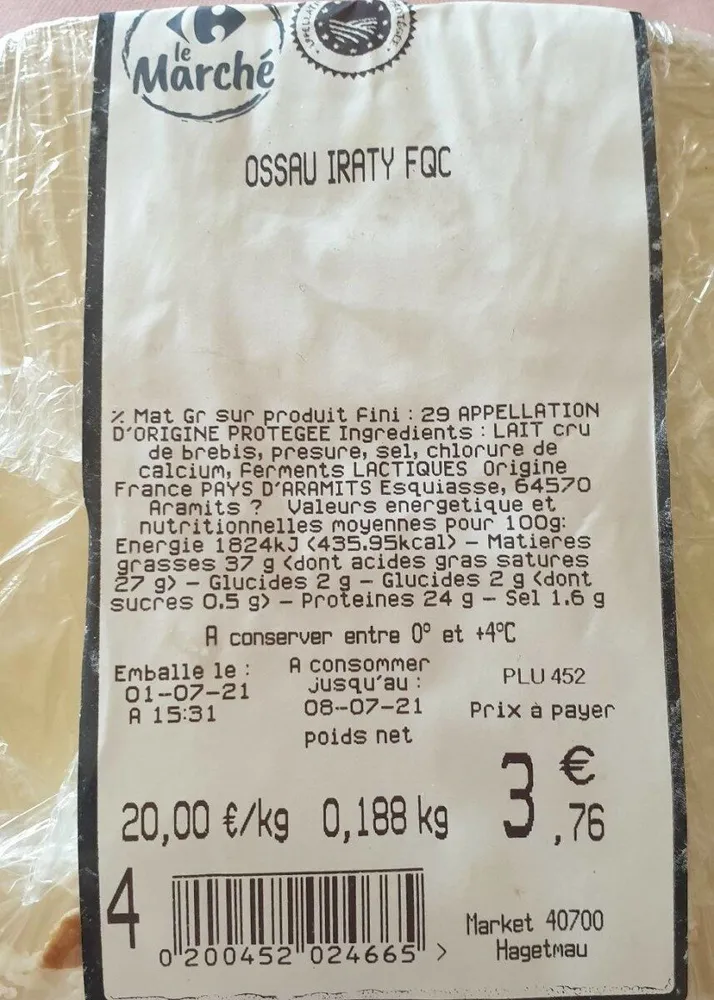 Ossau iraty FQC