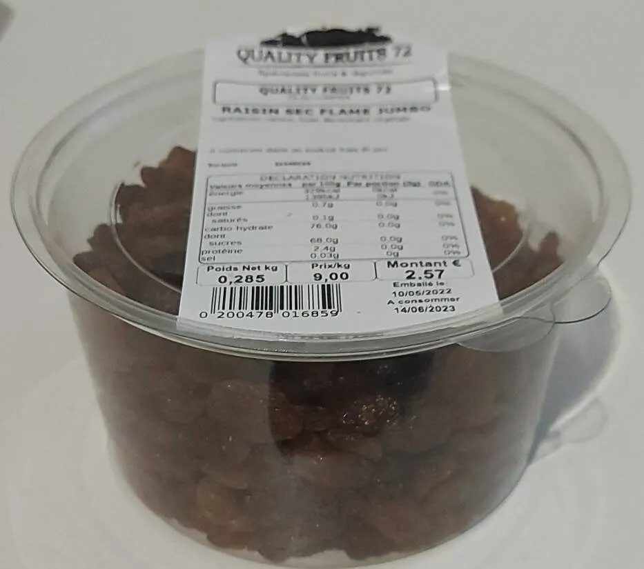Raisin sec flame jumbo