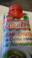 La crème entière de Normandie semi-épaisse