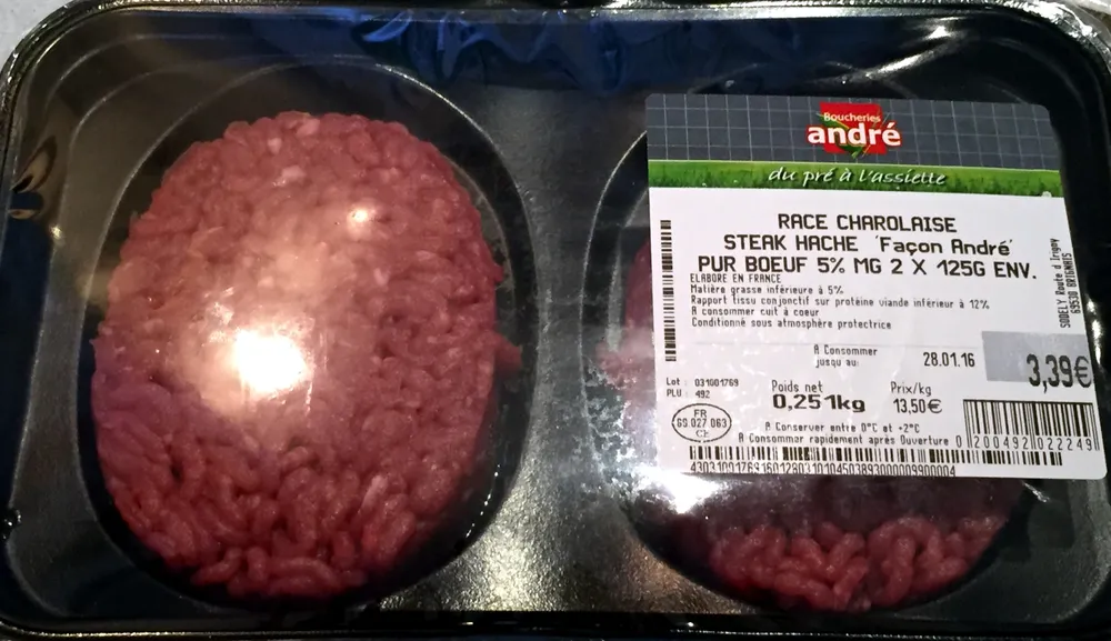 Steaks hachés "façon André" race charolaise