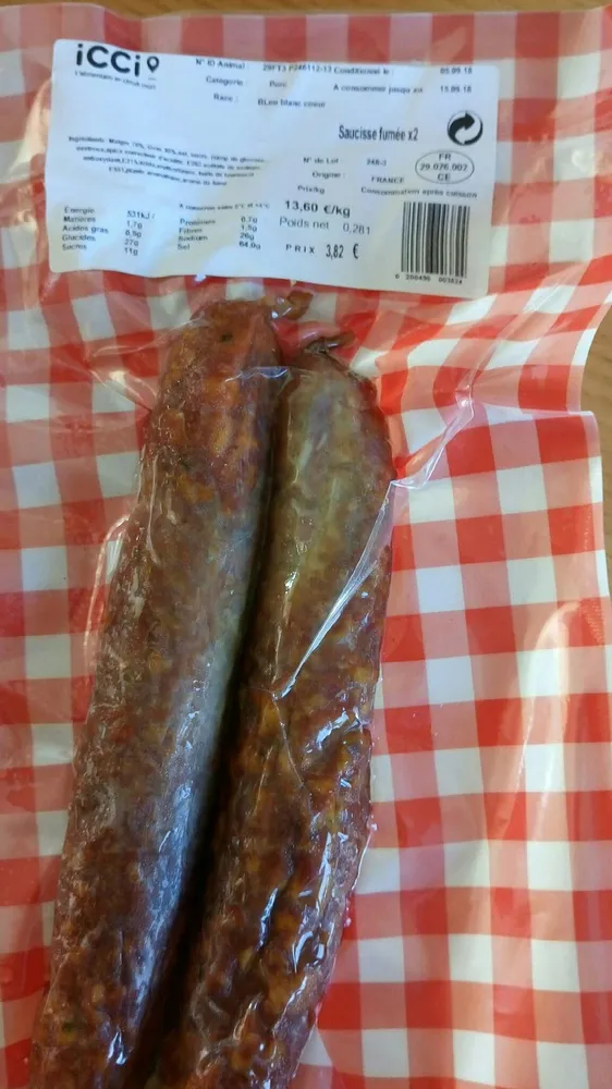 Saucisses fumées X2