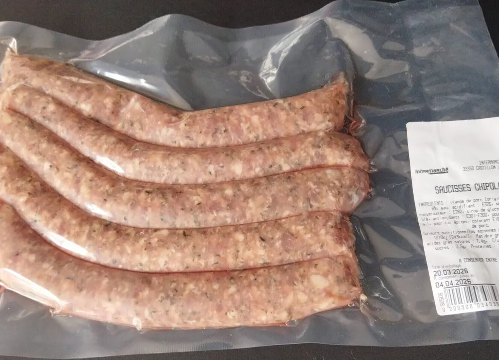 Saucisses chipolatas