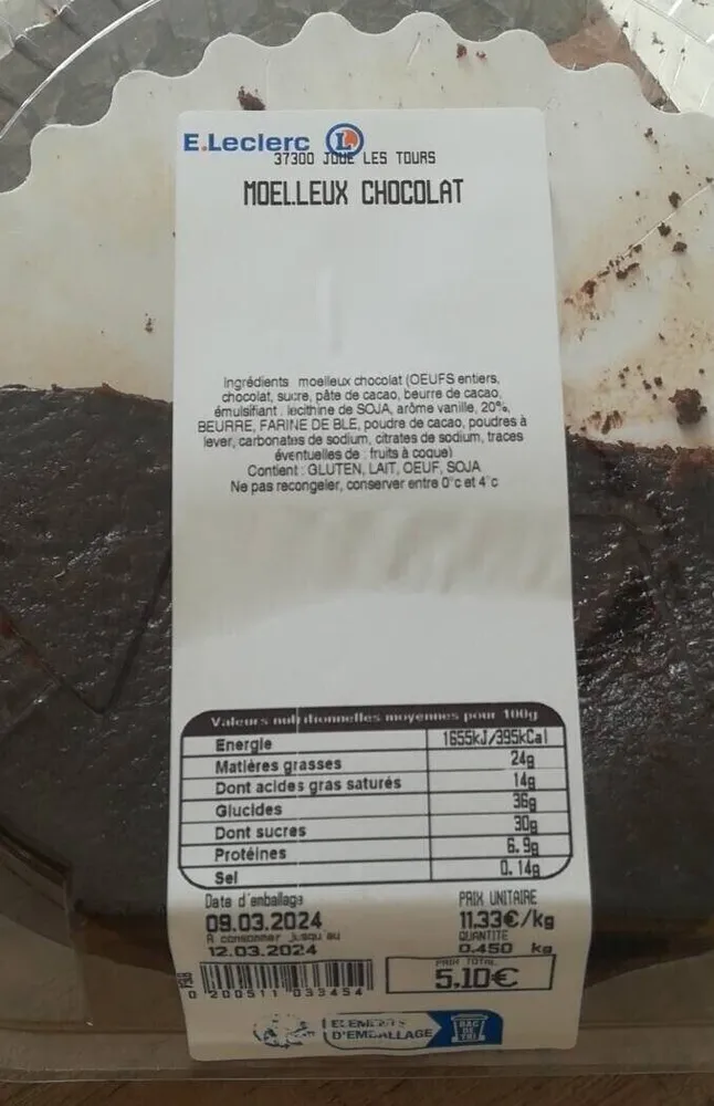 Moelleux chocolat