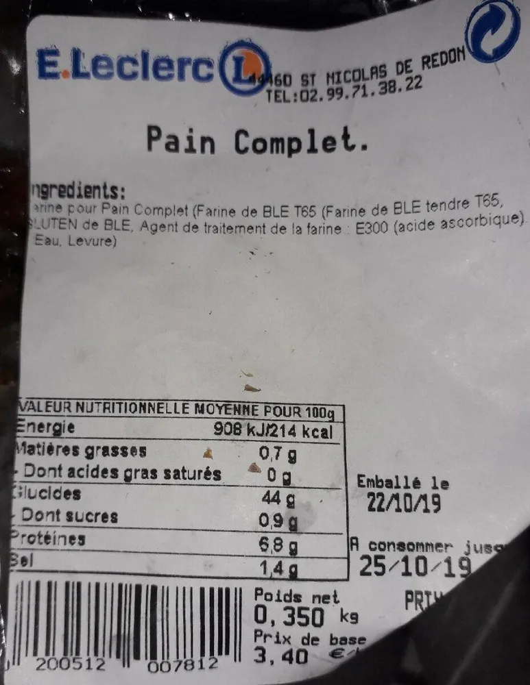 Pain complet