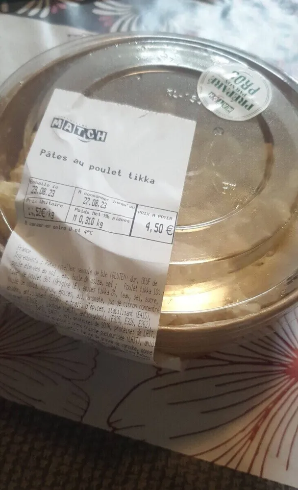 Pâtes au poulet Tina