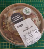 Pâtes jambon roquefort et noix