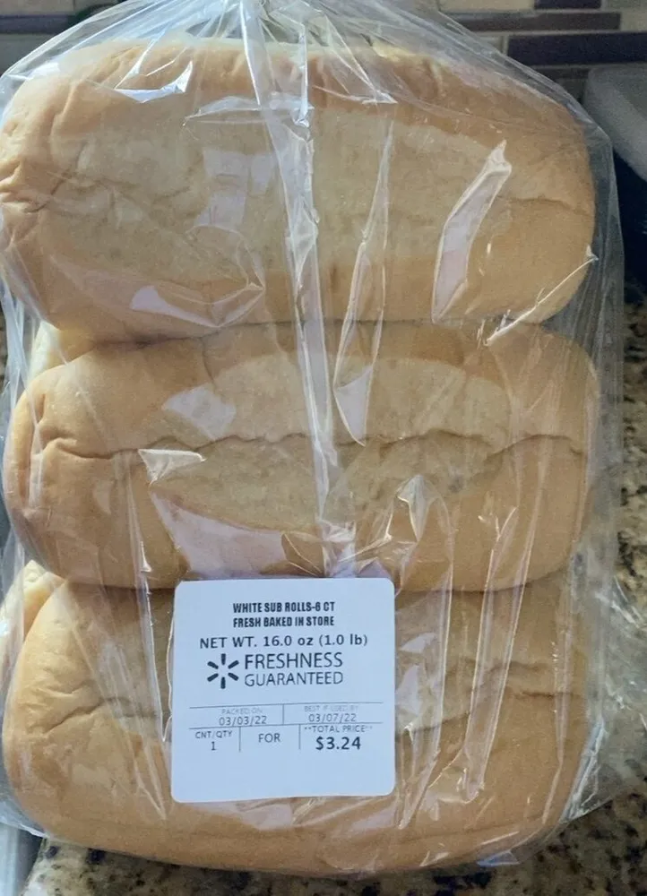 White sub rolls
