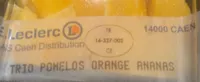 Trio pomelos orange ananas