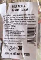 Oeuf nougat Montelimard