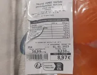 Truite fumée maison