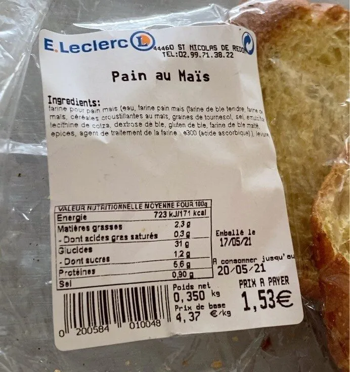Pain au mais