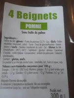 4 beignets pomme