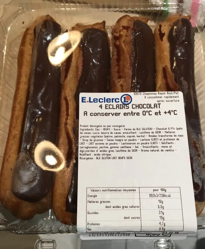 Eclairs au chocolat
