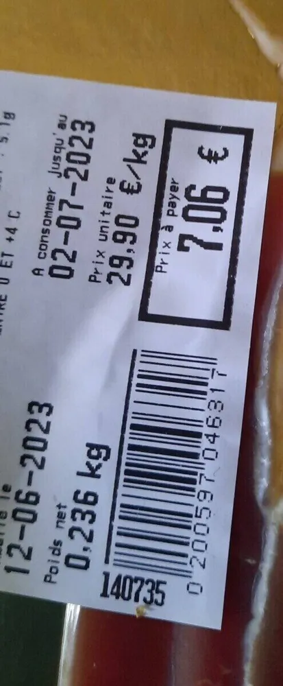 Jambon sec supérieur