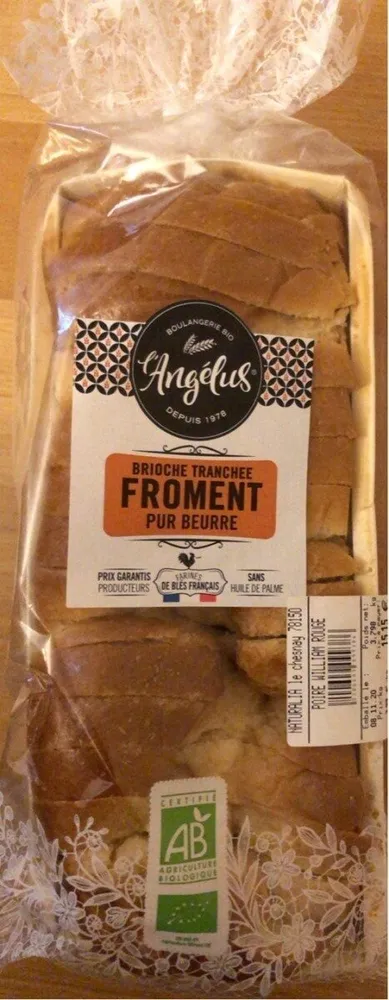 Brioche Tranche Froment pur beurre
