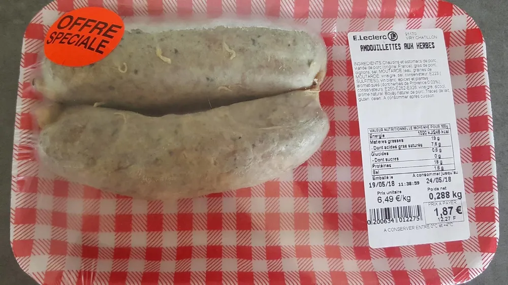 Andouillette aux herbes