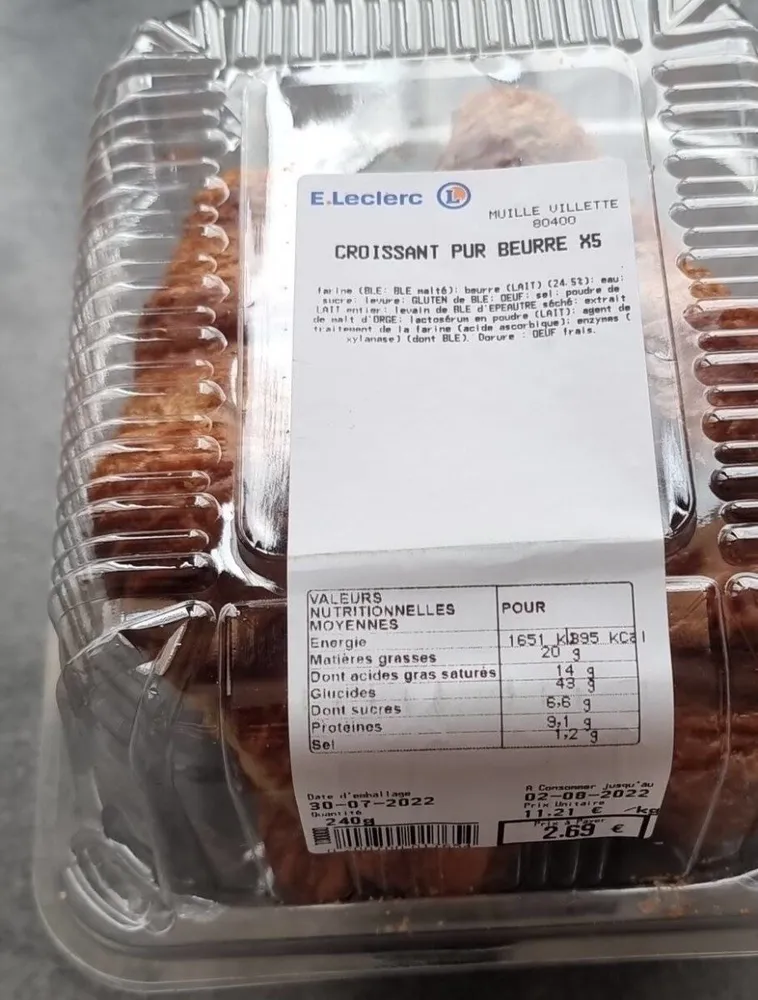 Croissant pur beurre