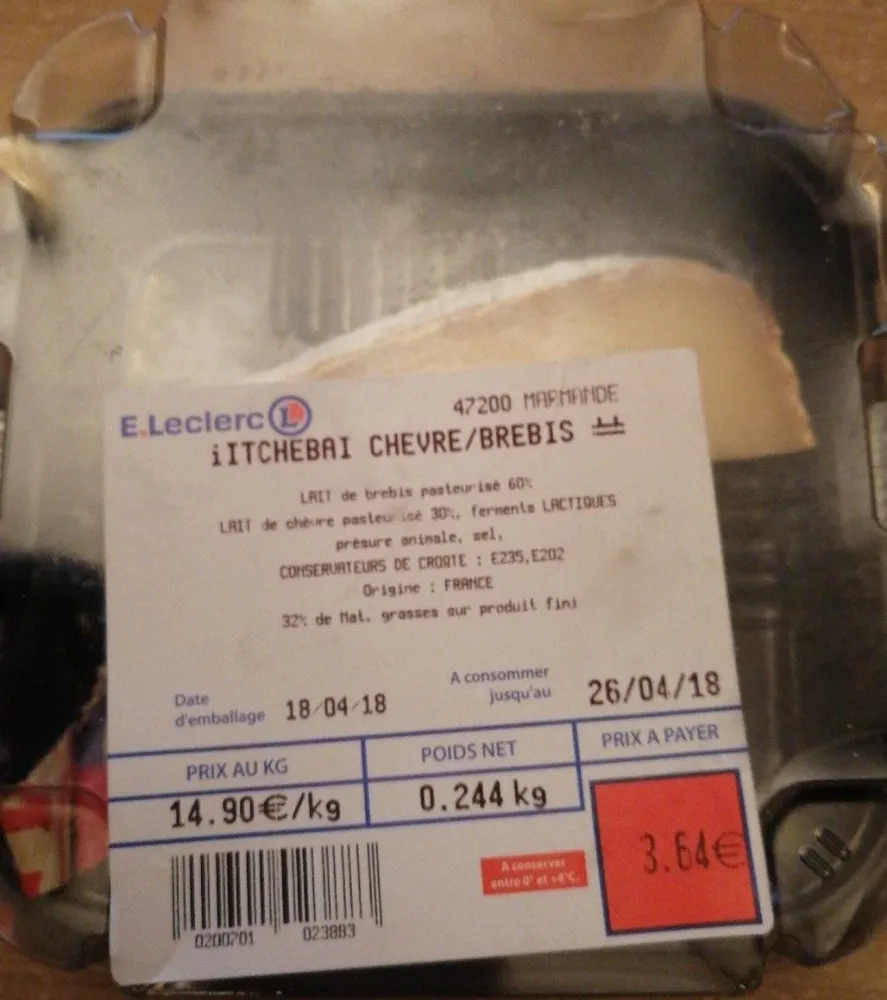 Fromage chèvre/brebis