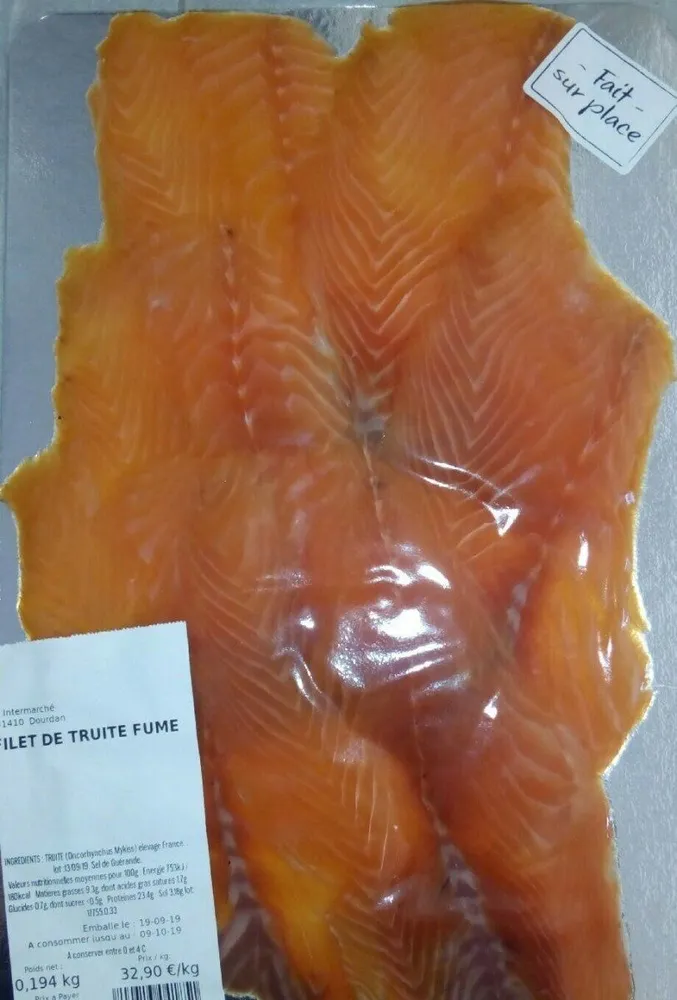 Filet de truite fumé