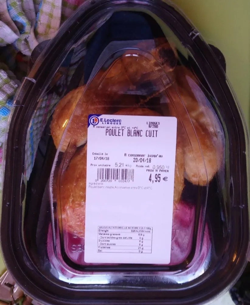 Poulet Blanc Cuit