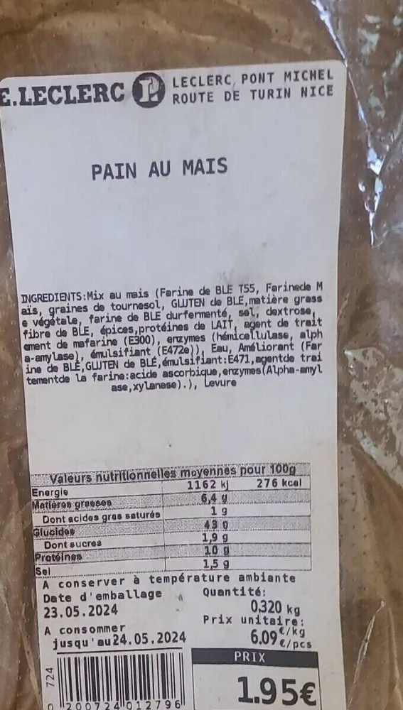 Pain au mais