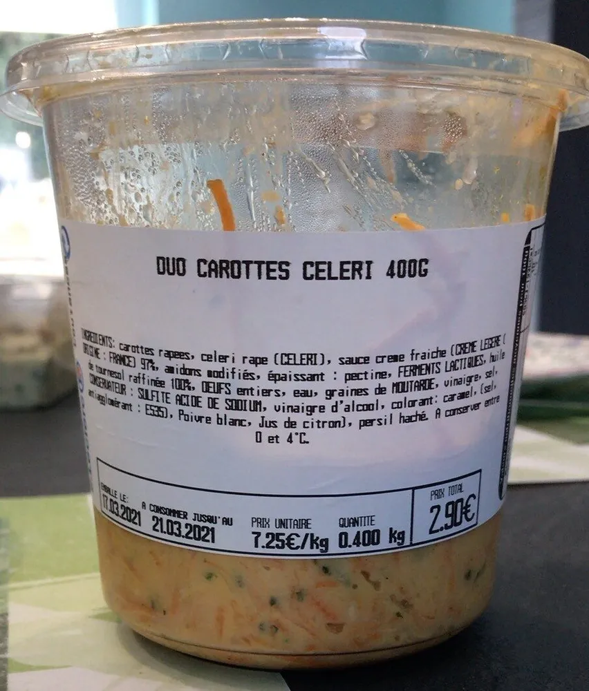 Duo carottes celeri 400 G