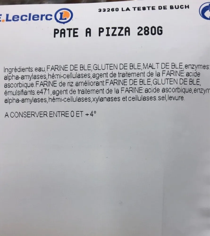 Pate a pizza