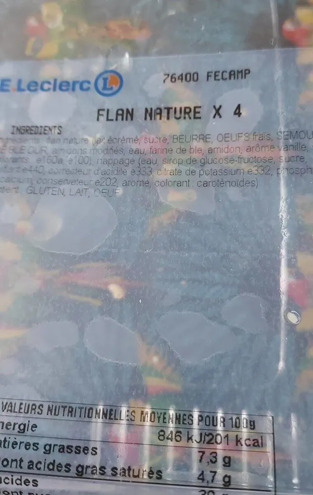 Flan nature