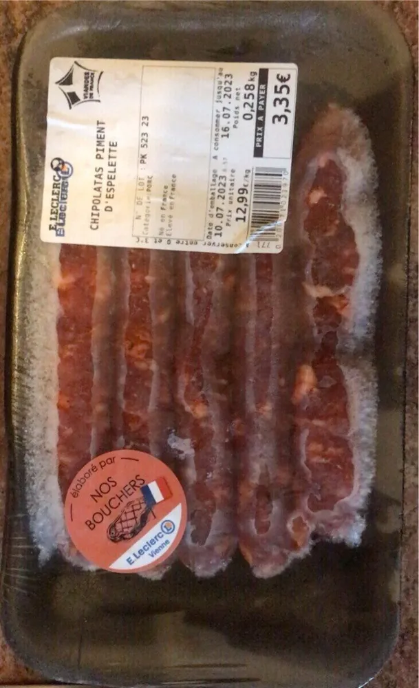 Chipolatas piment d’espelette