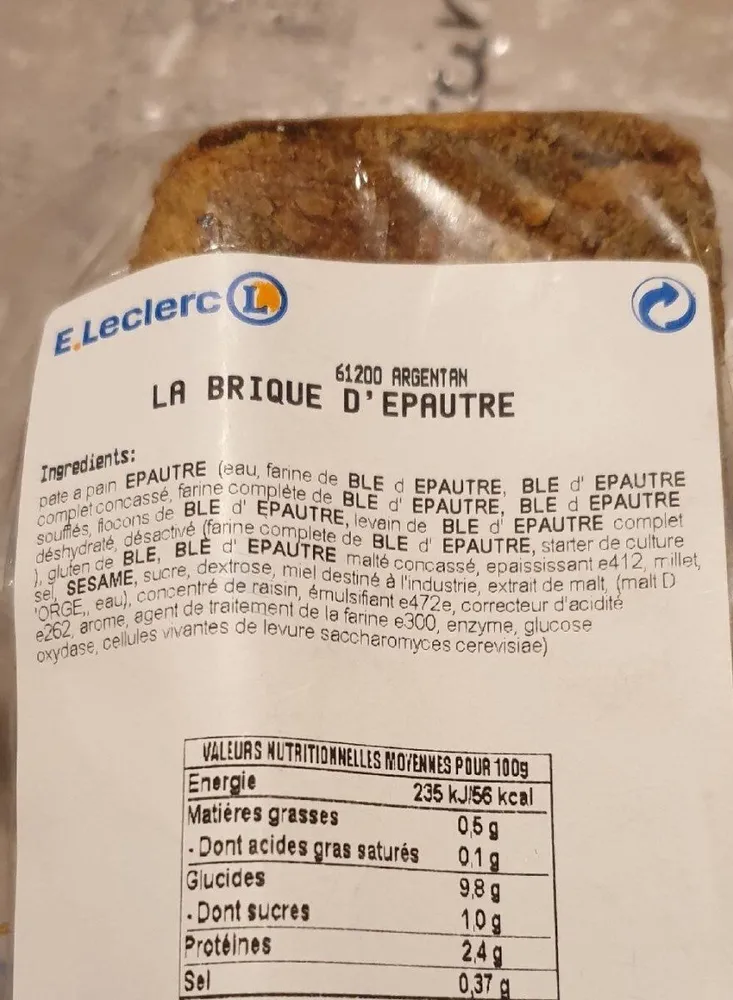 La brique d'epautre