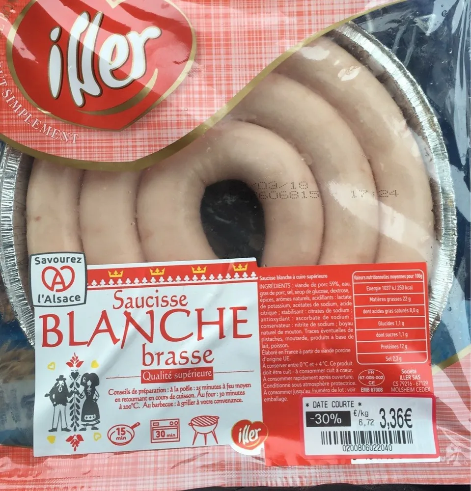Saucisse blanche brassé