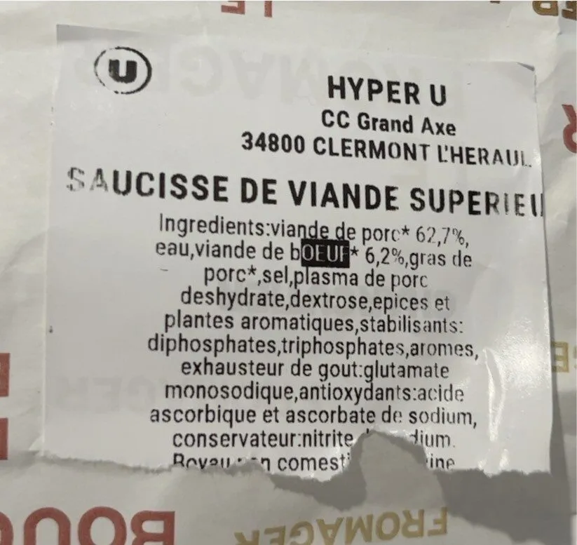 Saucisse de viande