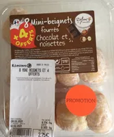 8 mini beignets fourres chocolat noisettes