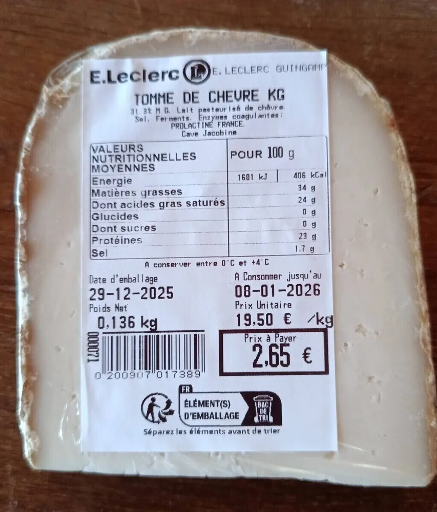 Tomme de chevre