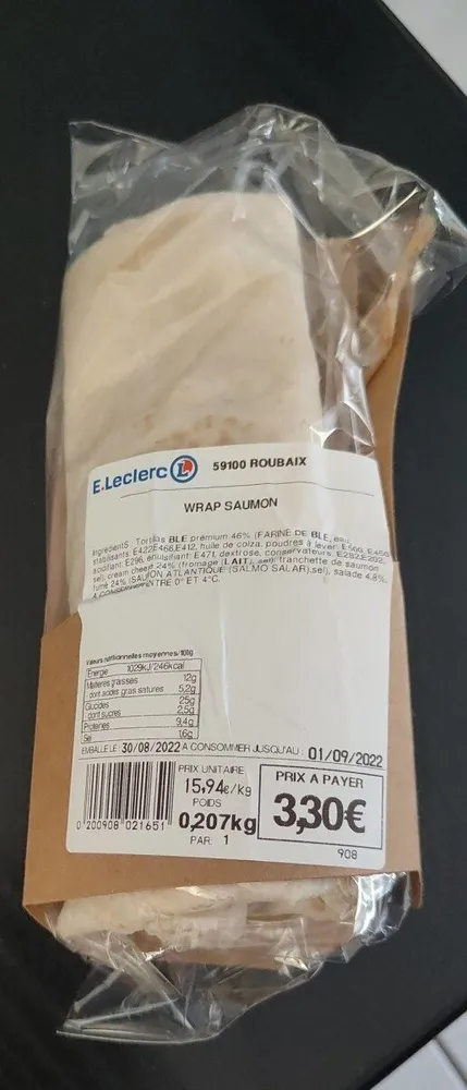 Wrap saumon
