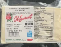 Fromage cheddar doux