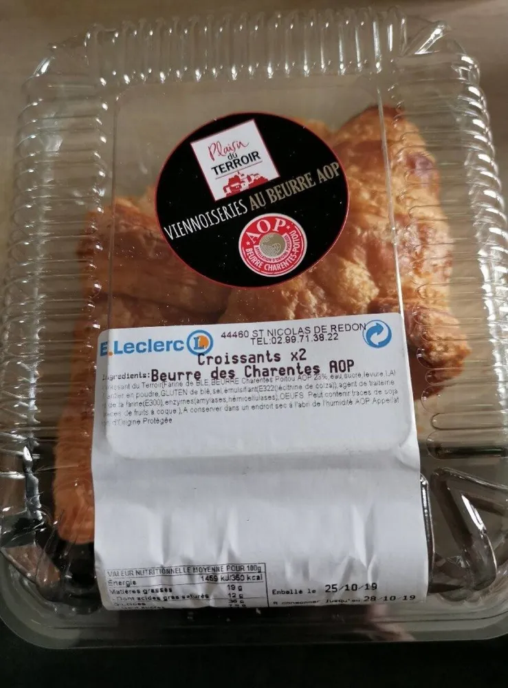 Croissants Beurre des Charentes AOP