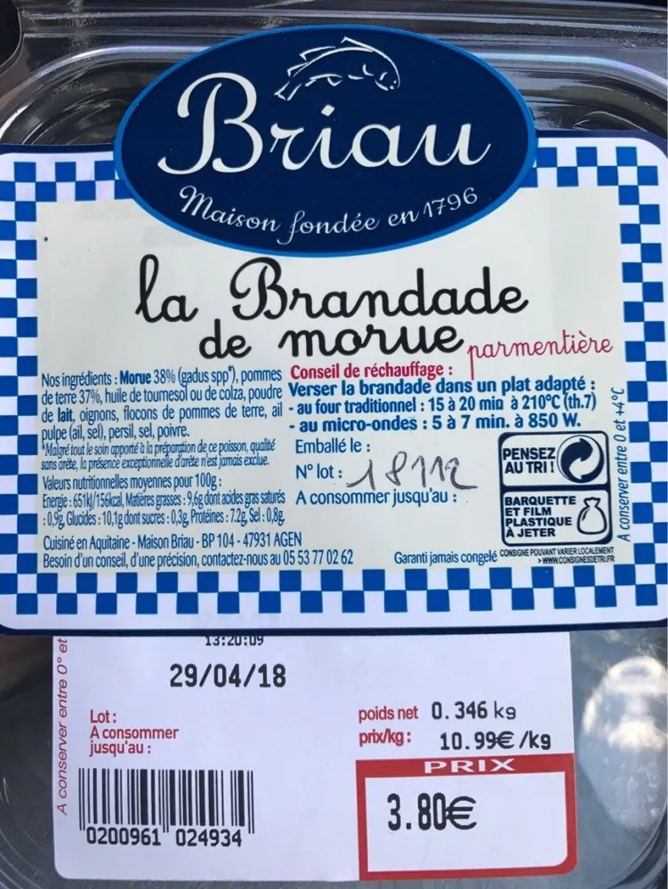 La brandade de morue