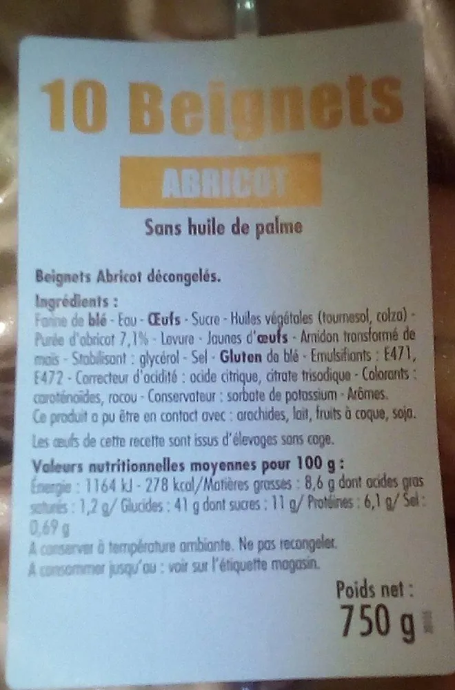 Beignets Abricot